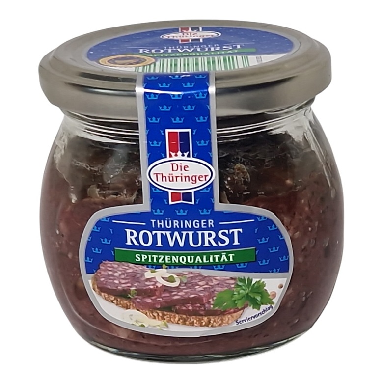 DIE THUERINGER ROTWURST 130G GLAS