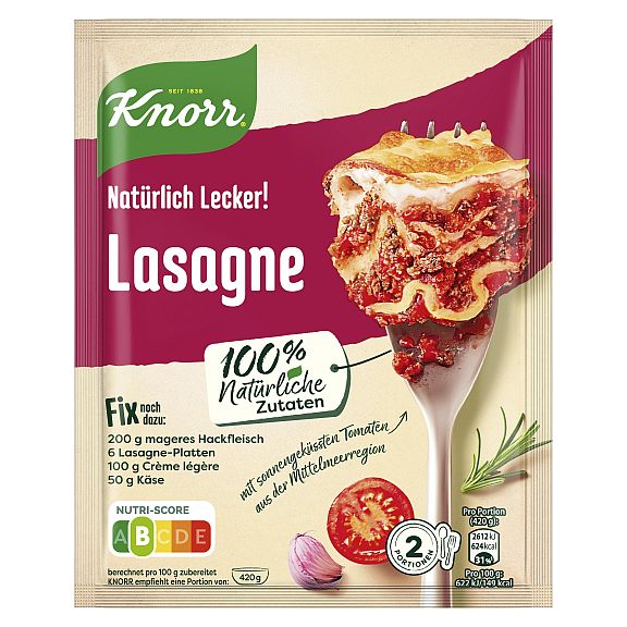 KNORR FIX - NATUERLICH LECKER! LASAGNE 43G